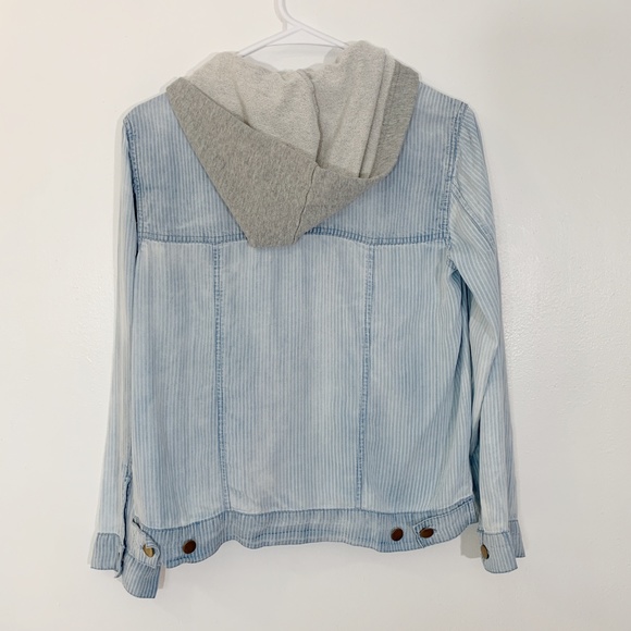 Michael Stars linen denim shirt jacket - Picture 4 of 8